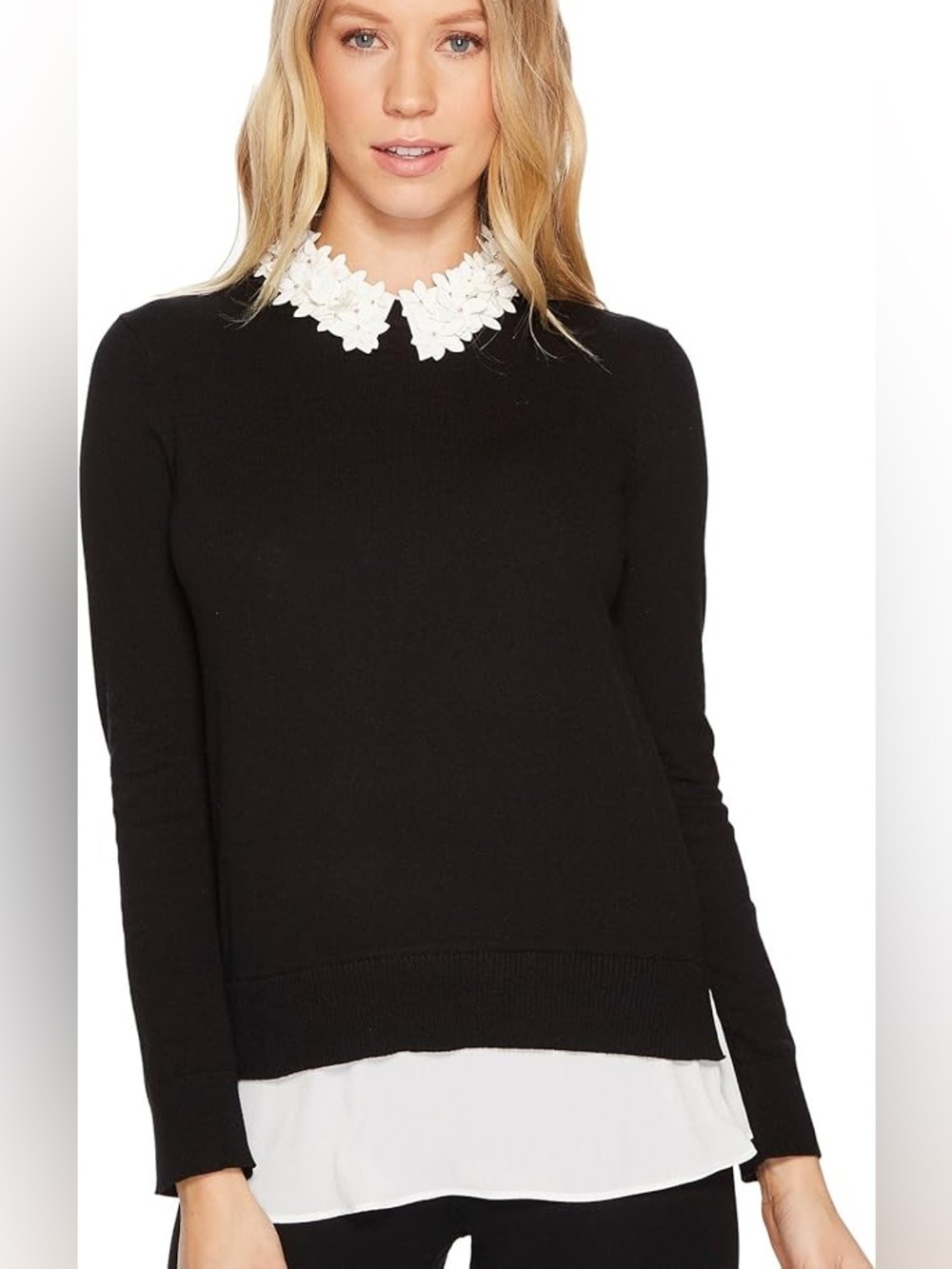 Ted Baker Nansea Floral Collar Mockable Jumper